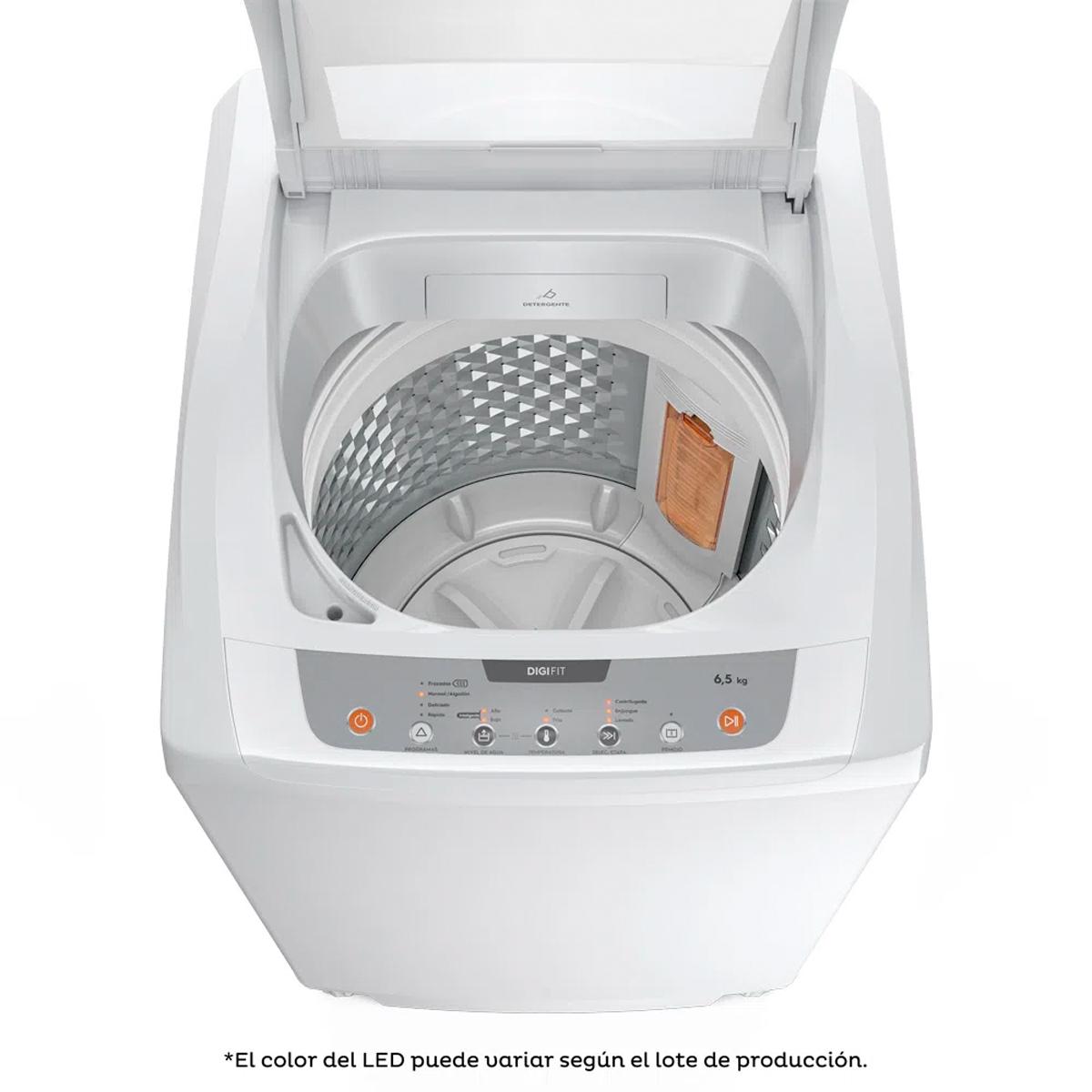Lavarropas Automático Gafa Digi Fit 6,5KG 760 RPM Carga Superiro Blanco